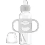 Dr. Brown's Sippy Spout Bottle with Handles - Grey 8 oz