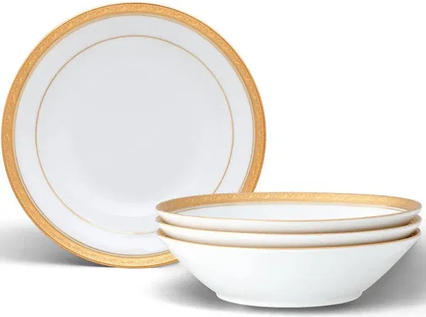 Noritake Crestwood Gold Set of 4 Soup Bowls