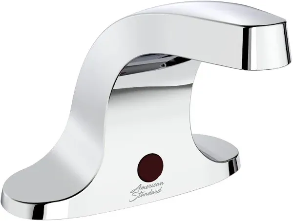 American Standard Chrome, Mid Arc, Bathroom Sink Faucet, Motion Sensor Faucet Activation, 0.35 gpm - 6055204.002