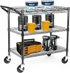 WDT 990Lbs Capacity Heavy Duty Rolling Utility Cart NSF Rolling Carts with Wh...