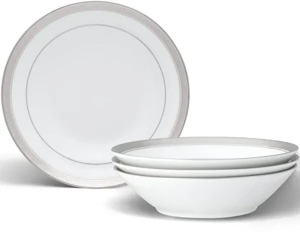 Noritake Crestwood Platinum Soup Bowls (Set of 4)