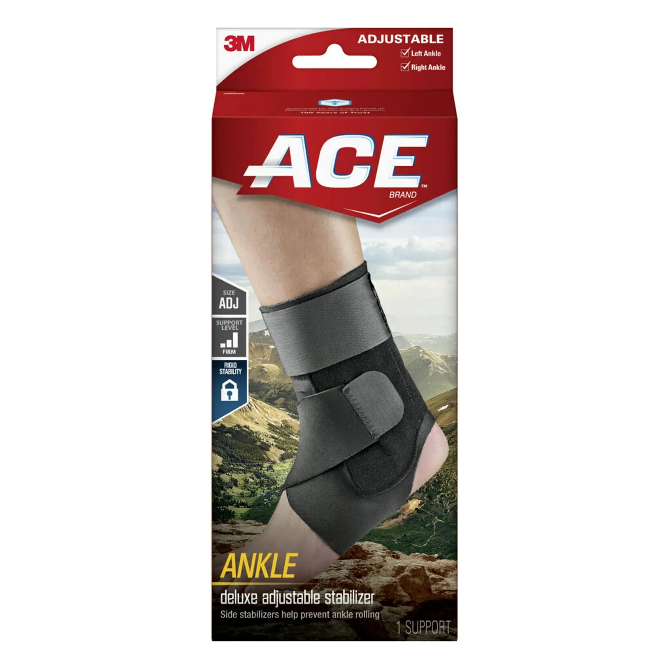 Ace Brand Deluxe Ankle Stabilizer, Adjustable, Comfortable