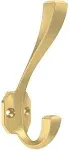 Franklin Brass B47254K-C Napier 1-3/16&#034;W Coat and Hat Hook - Pack - Gold