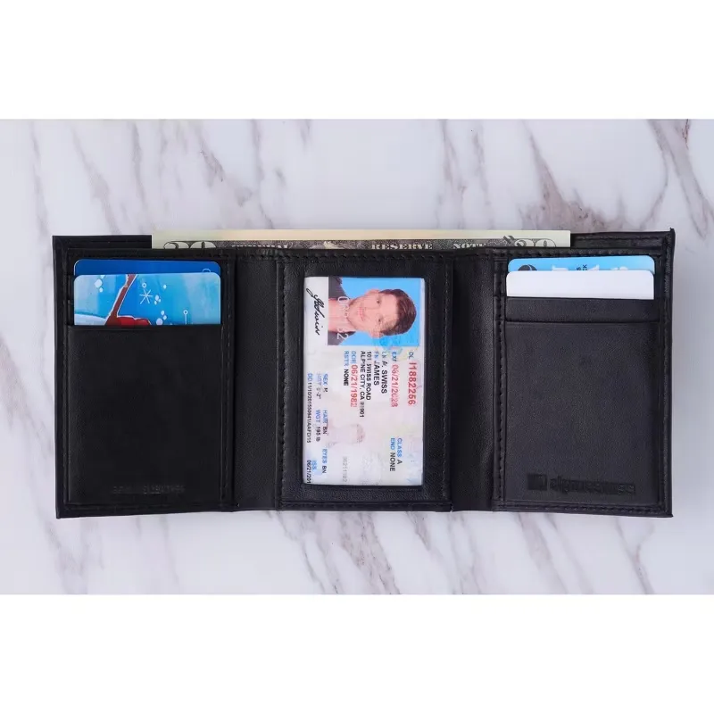 Alpine Swiss Mens Wallet Trifold Bifold Billfolds to choose from Genuine Leather Comes in Gift Bag