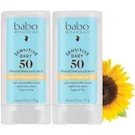 Sensitive Baby Mineral Sunscreen Stick SPF50 Duo - Babo Botanicals