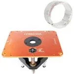 Router Lift Systems for 4.2" Diameter Motors, 9-1/4'' x 11-3/4'' Plate 5-Piece Insert Ring Kit