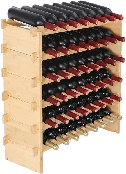 VEVOR 72 Bottle Stackable Modular Wine Rack