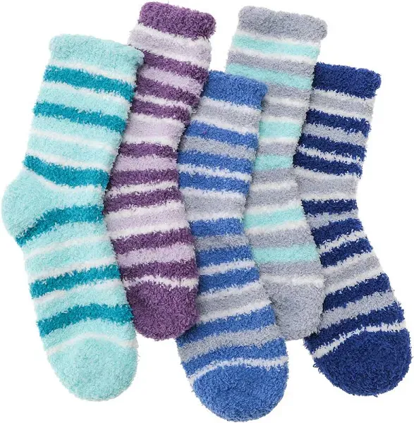 EBMORE Womens Fuzzy Socks Fleece Fluffy Cabin Plush Warm Sleep Soft Cozy Winter Adult Socks