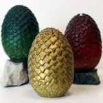 Dragon Egg Replica Candles, Set of 3 - Great Gift for GoT &amp; House of The Drag...