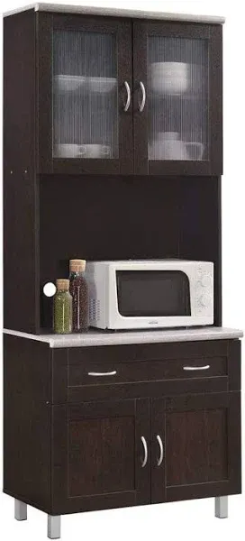 HODEDAH IMPORT Kitchen Cabinet, Chocolate