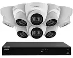 Lorex Fusion 4K (16 Camera Capable) 4TB Wired NVR System with IP Dome Cameras Featuring Listen-In Audio 8