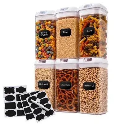 Cheer Collection Airtight Food Storage Containers Set of 6