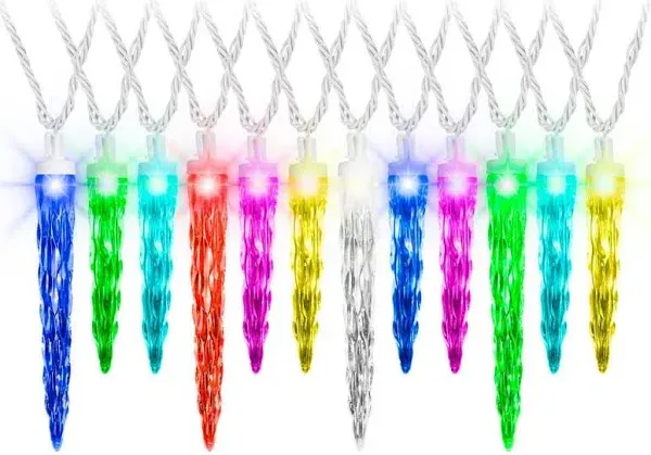 Gemmy ColorMotion LED Icicle Lights 24-Pack