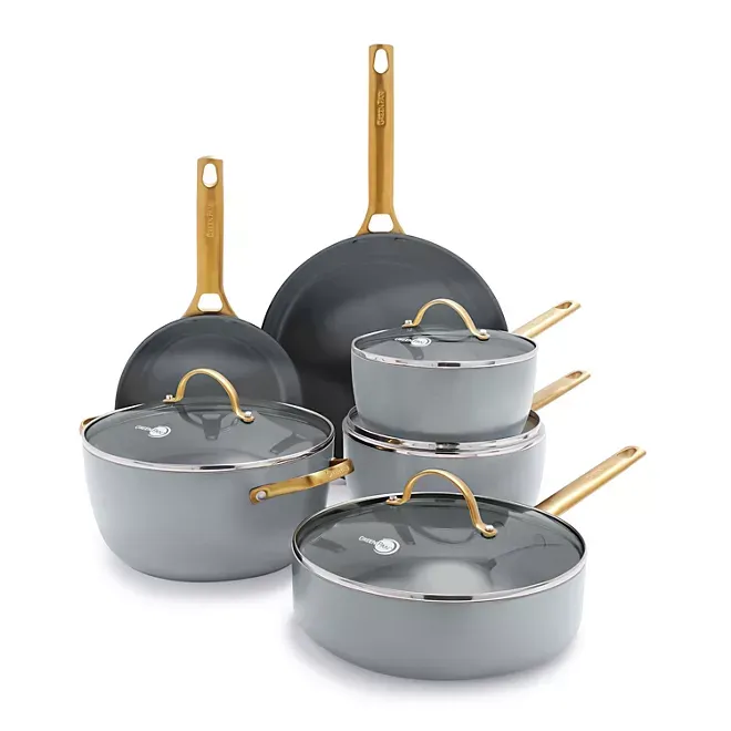 GreenPan Reserve 10-Piece Hard Anodized Healthy Ceramic Nonstick Cookware Set