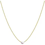 Benevolence La Opal Necklace for Women - 14K Gold Dipped Ball Chain