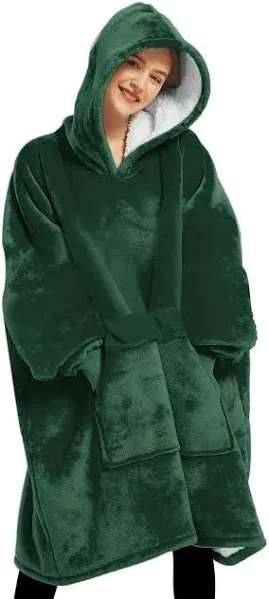 KFUBUO Sherpa Oversized Wearable Blanket Hoodie