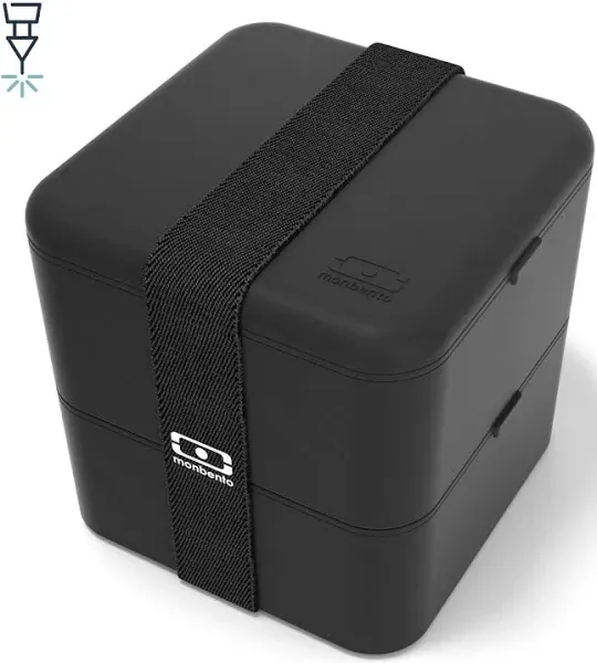 - Large Bento Box MB Square Onyx with Compartments - Leakproof Lunch Box for ...