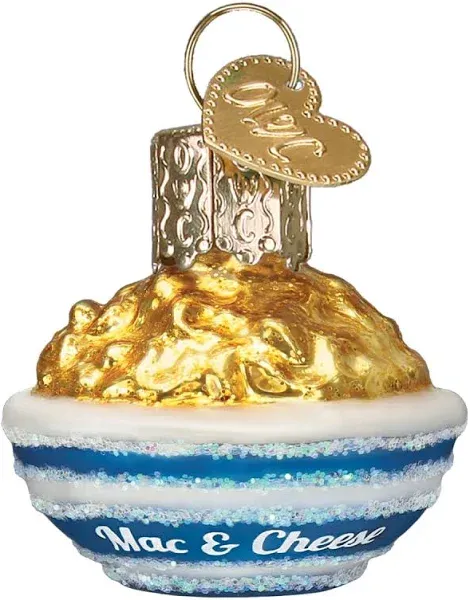 Old World Christmas Gumdrops Mini Mac and Cheese Glass Ornament 1.5 inch