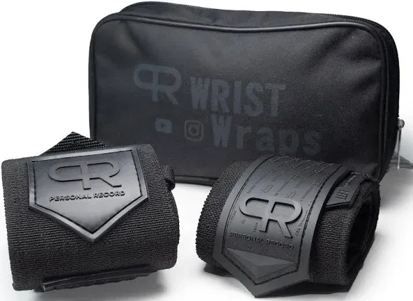 PR Personal Record Heavy Duty Premium Wrist Wraps with Larry Wheels