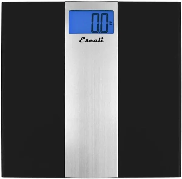 Ultra Slim Digital Bath Scale In Black/silver