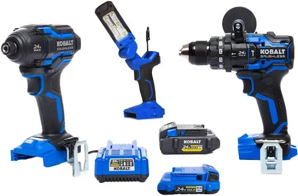 Kobalt XTR 3-Tool 24-Volt Max Brushless Power Tool Combo Kit