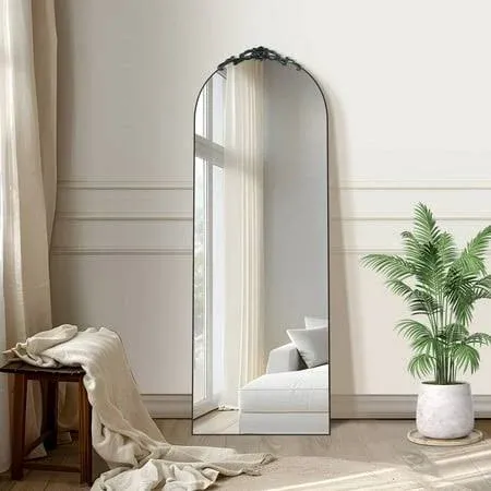 Mayeerty Arched Floor Mirror Full Length Mirror