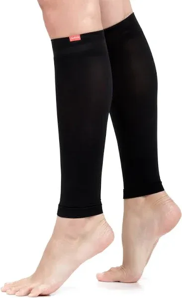 VIM and VIGR 15-20 mmHg: Compression Leg Sleeves (Nylon) - Black - 1