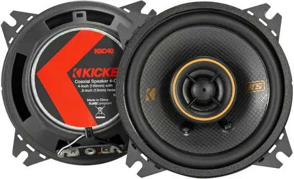 Kicker 51KSC404 4" KS Series Coaxial Speakers - Pair