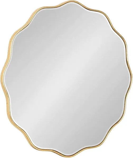 Kate and Laurel Viona Round Scalloped Mirror