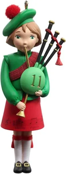 Hallmark 2021 Twelve Days of Christmas Eleven Pipers Piping Ornament