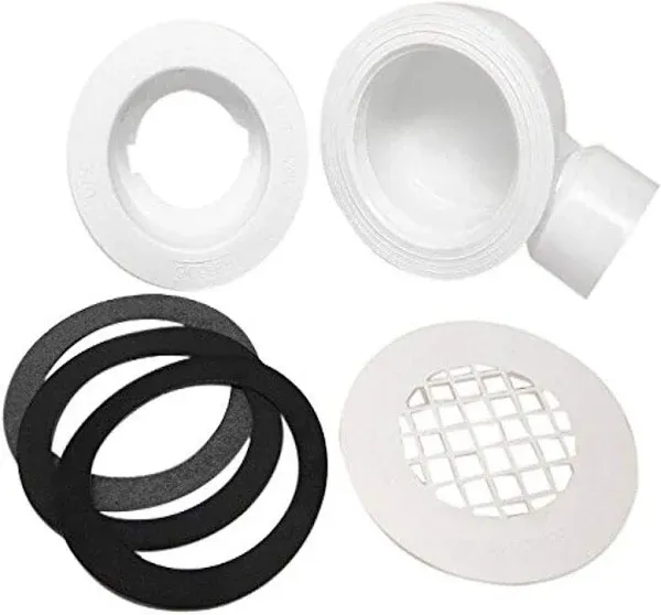 Mustee 82.400A Drain Assembly for Shower Floor,White