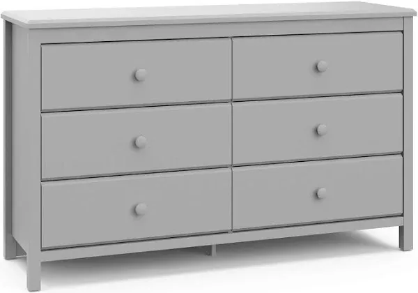 Storkcraft Storkcaft Alpine 6 Drawer Dresser, Gray