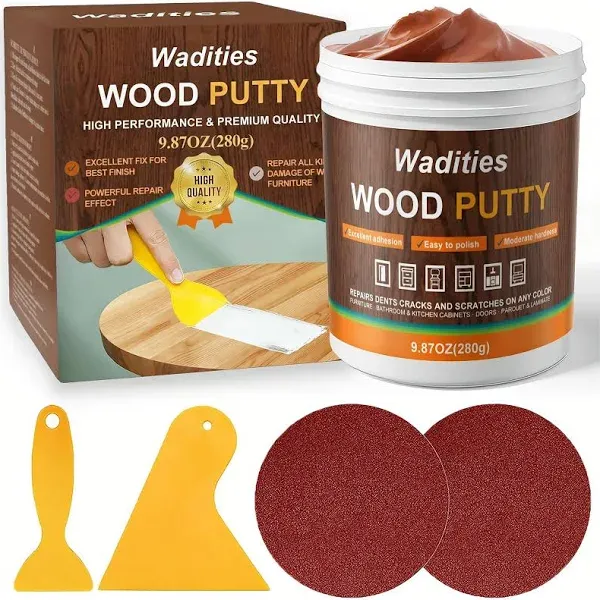 Wadities Wood Filler Wood Putty Paintable Stainable Wood Repair Putty