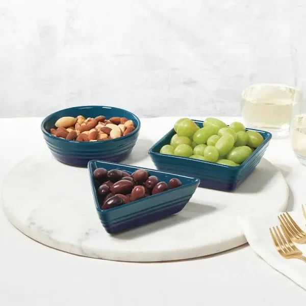 Le Creuset Stoneware Set of 3 Tapas Dishes