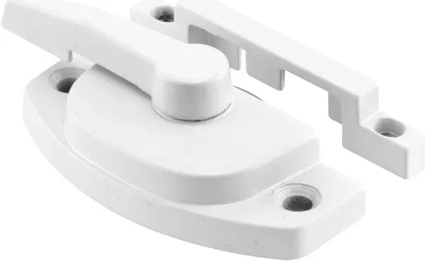 Prime-Line F 2588 Sash Lock, 2-1/16 In. Hole Centers, Die cast, White