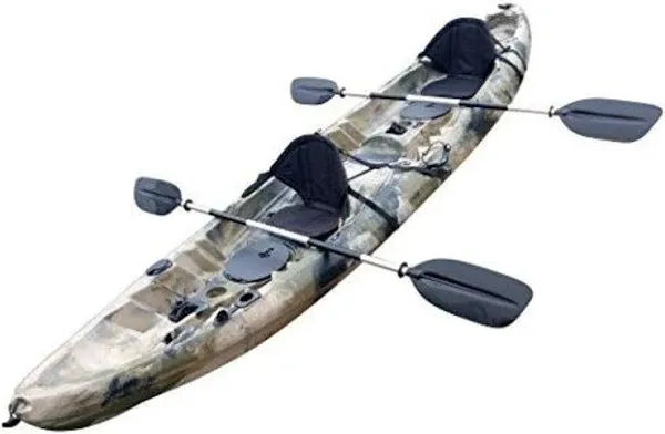 Bkc Tk219 12.2' Tandem Fishing Kayak W/Soft Padded Seats