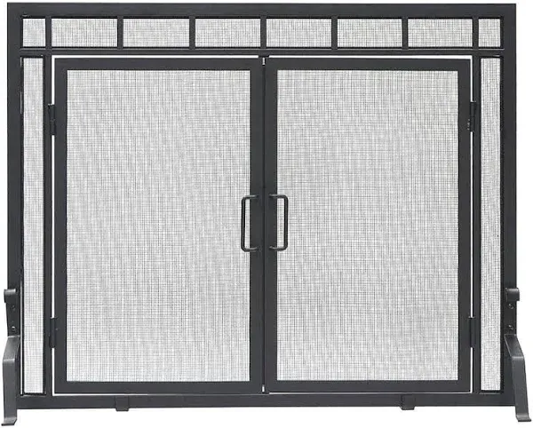 Minuteman Sidelight Classic Fireplace Screen with Doors