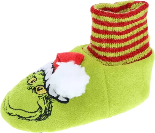 The Grinch 3D Santa Hat Slipper Sock