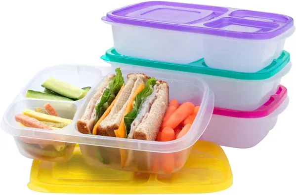 Bentgo Easyboxes 3-Compartment Food Containers 8-Piece Set