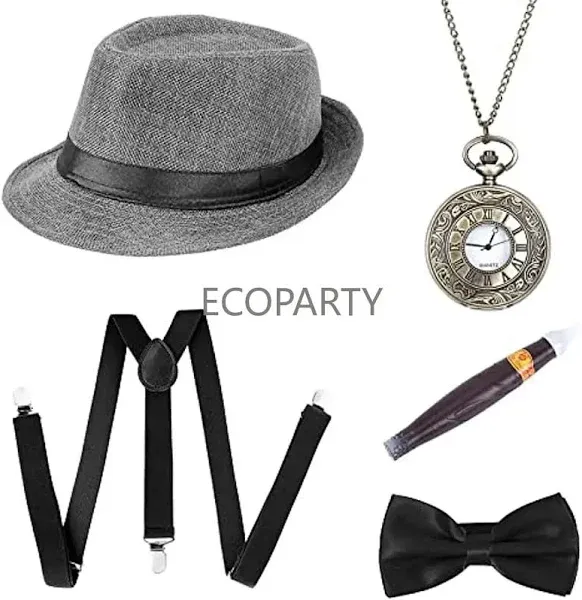 1920s Gatsby Gangster Accessories Set