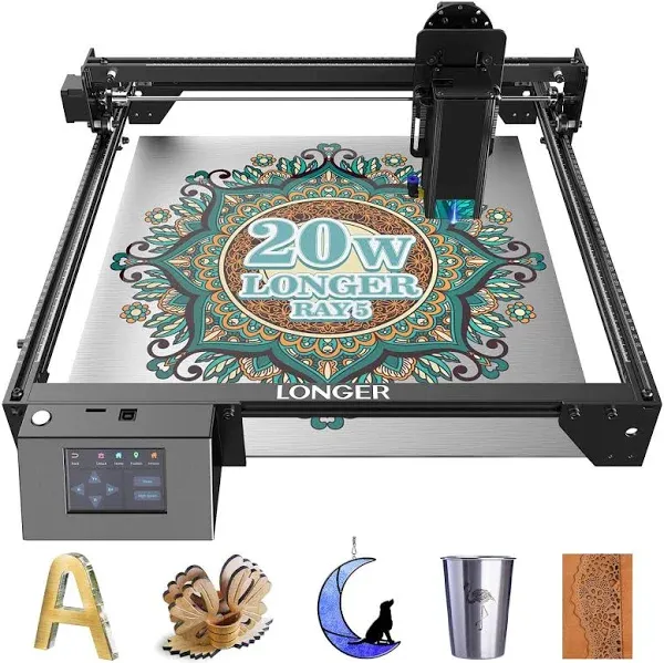 LONGER RAY5 130W Laser Engraver 20W Output CNC Laser Cutter DIY Laser Engraving Machine