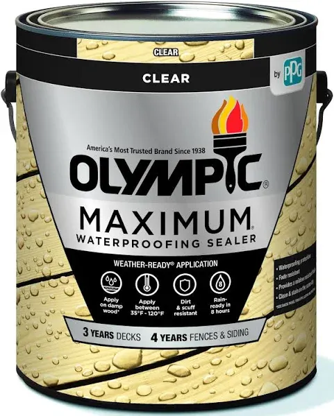 Olympic Maximum 1 gal Clear Waterproofing Sealant