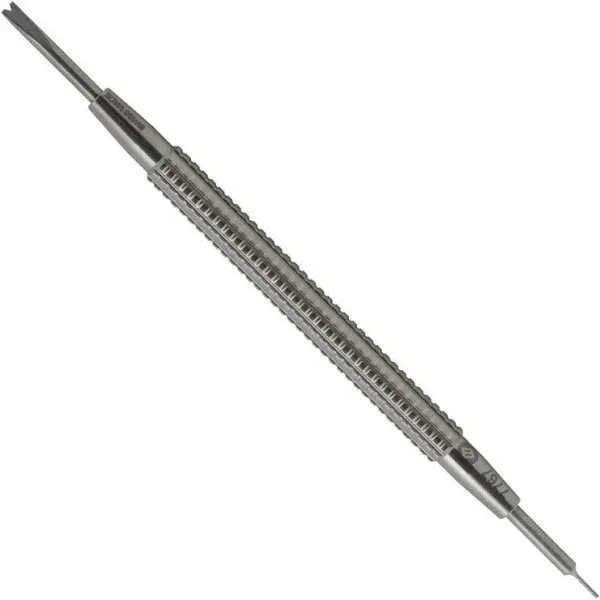 7767-F Watch Spring Bar Tool - Long Stainless Steel Handle with Replaceable Scre