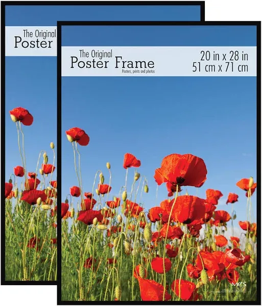 MCS Original Poster Frame 20x28 Black 2-Pack