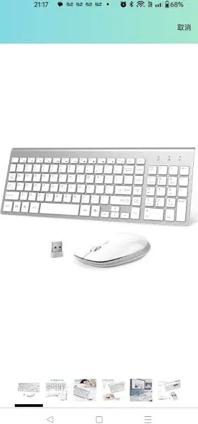 FENIFOX Wireless Keyboard and Mouse Combo