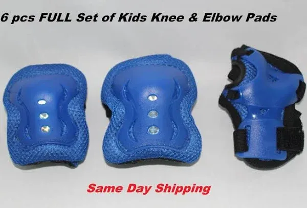 Bosoner Kids/Youth Knee Pads Elbow Pads Wrist Guards Set for Years