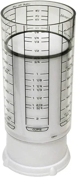 KitchenArt 2 Cup Adjust-A-Cup Measuring Cup, White