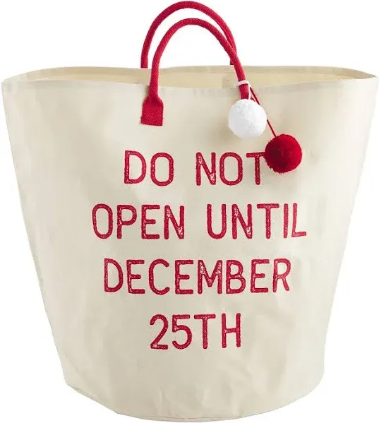 Do Not Open Christmas Tote