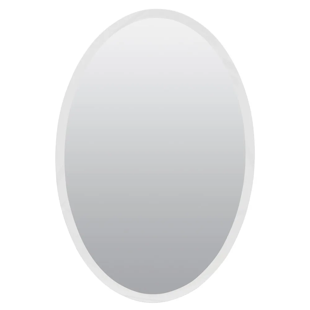 Zenna Home - MMV1032 - 31 in. H X 21 in. W X 4 in. D Oval Medicine Cabinet/Mirror