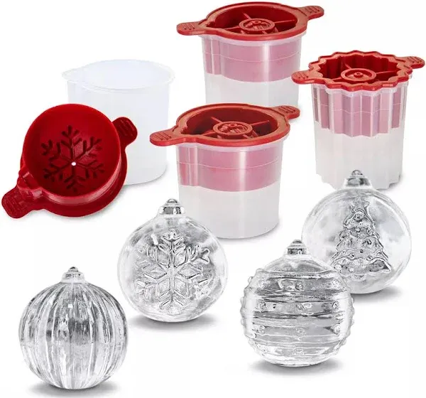 Tovolo Christmas Ornament Ice Molds Set of 4